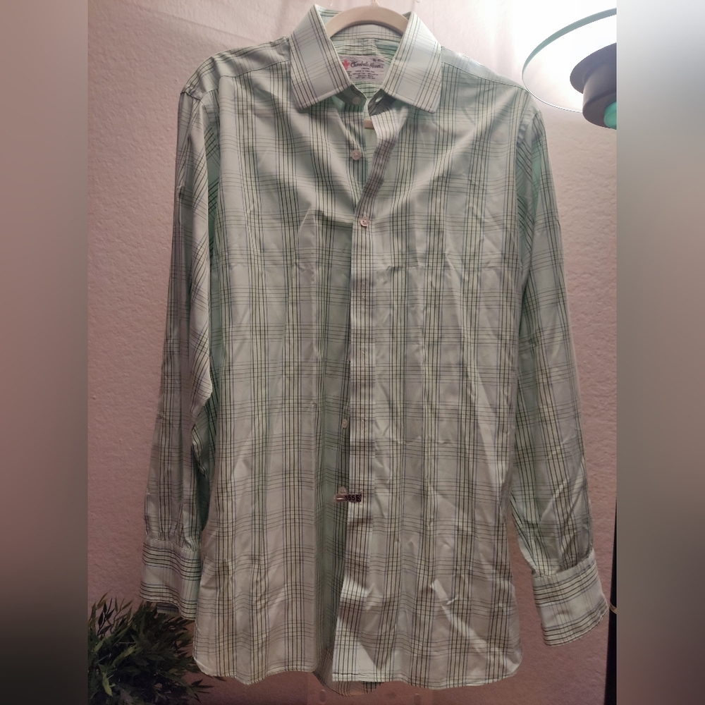 Turnbull & Asser‎ London Shirt Mens 16-41 Cotton Button Up Dress